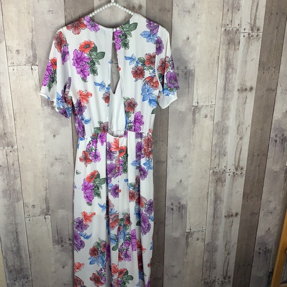 Crystal Sky flower open back maxi dress size 7 - Picture 7 of 11